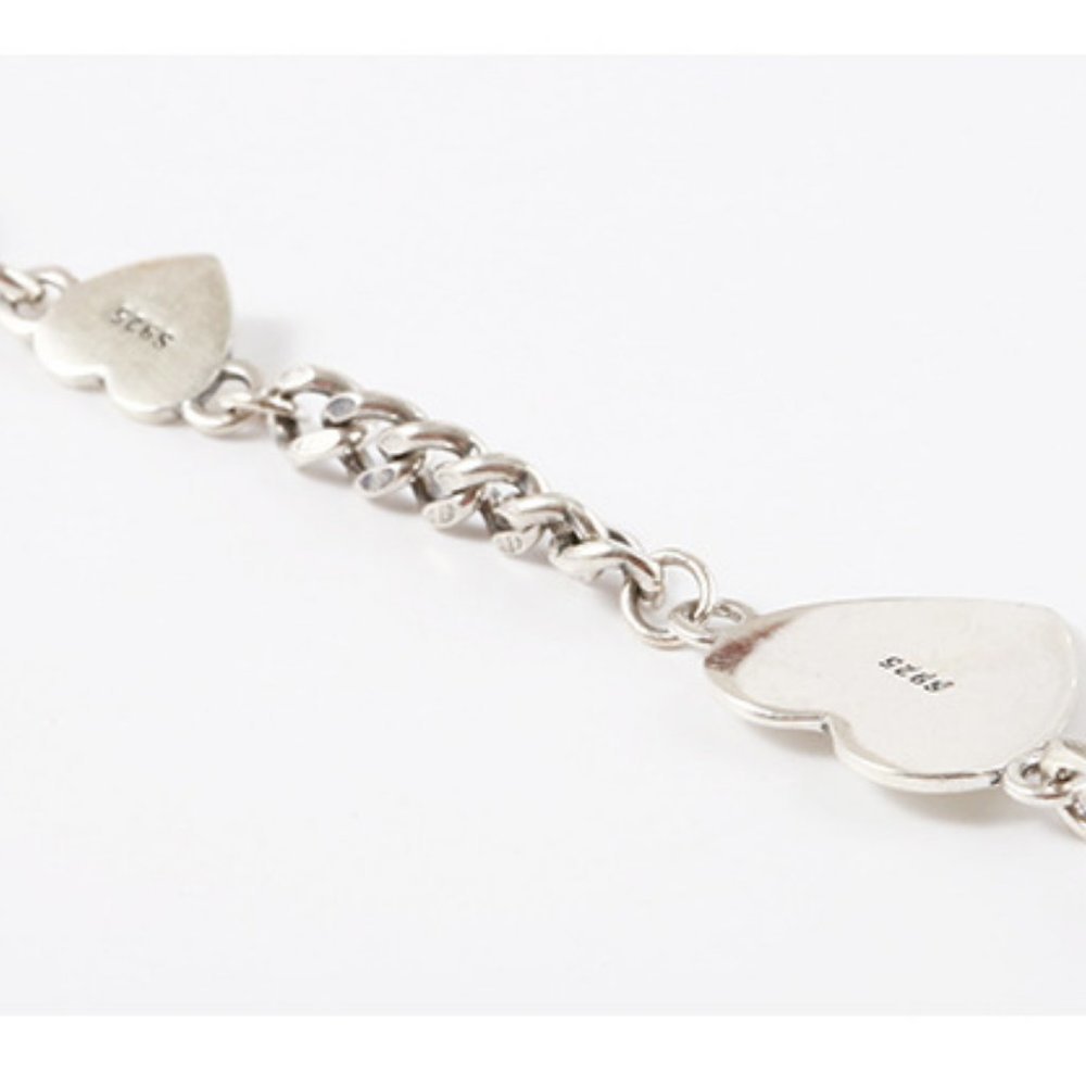 *NEW 925 Sterling Silver Vintage Heart Necklace - Picture 9 of 10